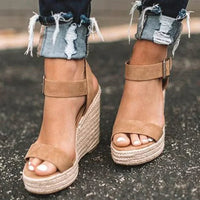 Valentina | Elegant Espadrille Wedge Summer Sandals