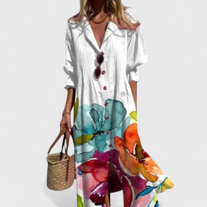 Valeria | Airy & Comfortable Plus Size boho Dress 0