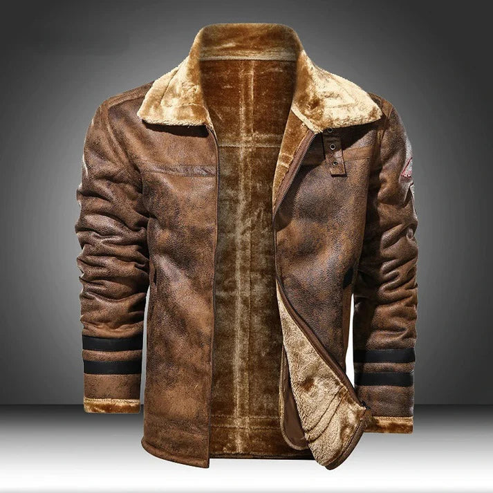 Velmoro | Stylish and casual leather bomber jacket 0