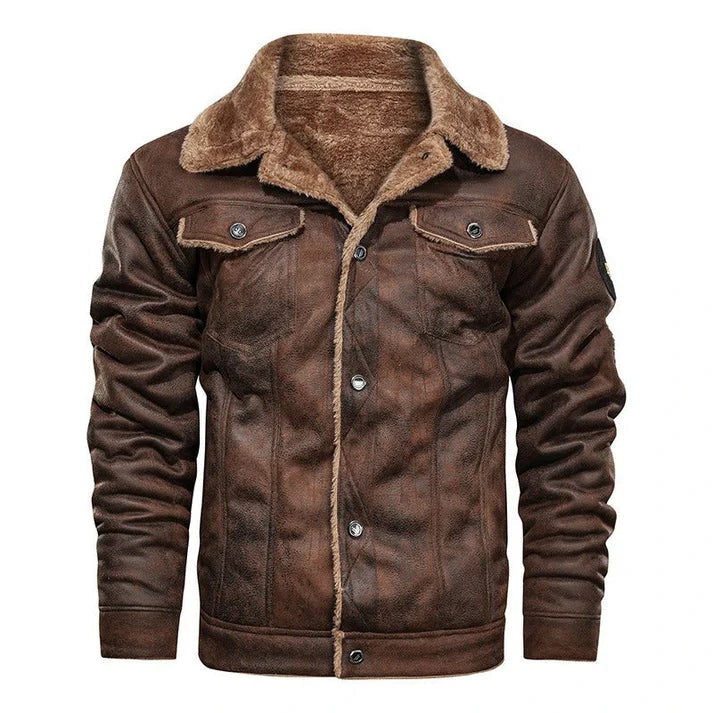 Velmoro | Stylish and casual leather bomber jacket 1