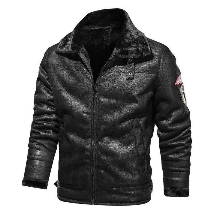 Velmoro | Stylish and casual leather bomber jacket 5