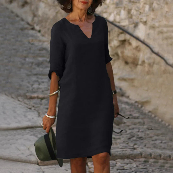 Vera | Women's Dress – Flattering V-Neck, Comfortable Fit & Effortless Style 1