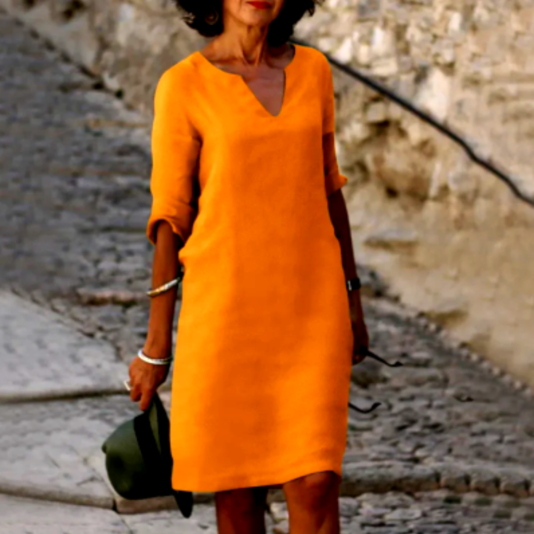 Vera | Women's Dress – Flattering V-Neck, Comfortable Fit & Effortless Style 11