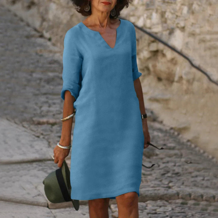 Vera | Women's Dress – Flattering V-Neck, Comfortable Fit & Effortless Style 12