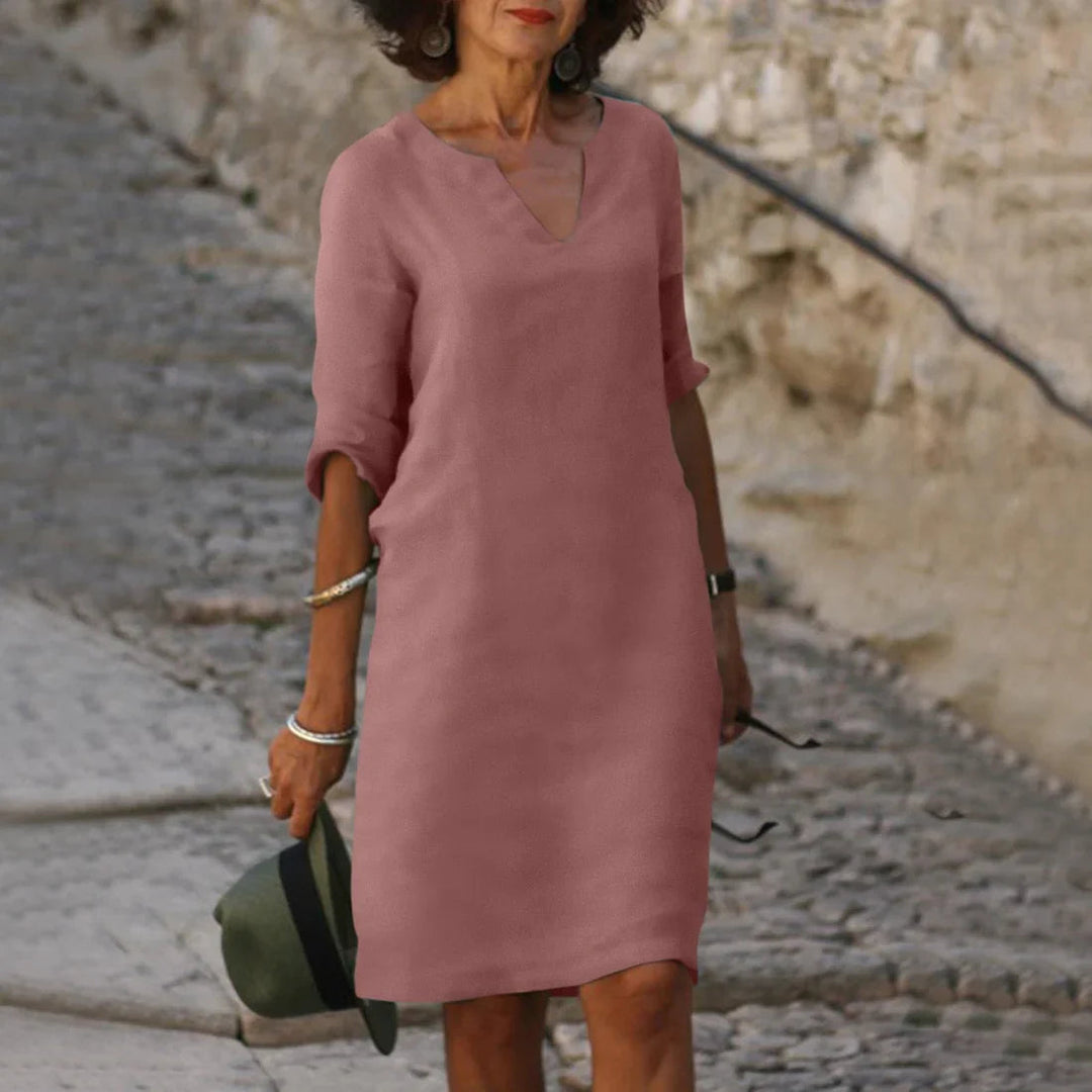 Vera | Women's Dress – Flattering V-Neck, Comfortable Fit & Effortless Style 4