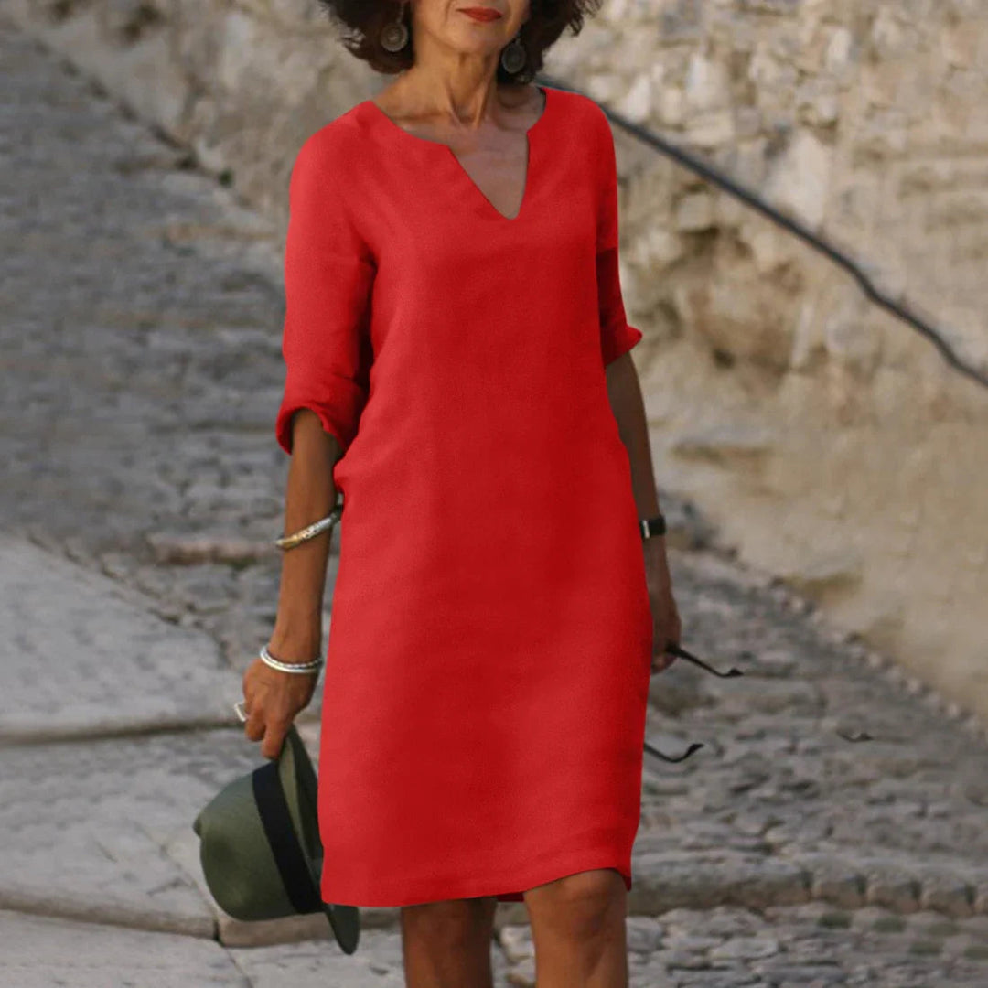 Vera | Women's Dress – Flattering V-Neck, Comfortable Fit & Effortless Style 5