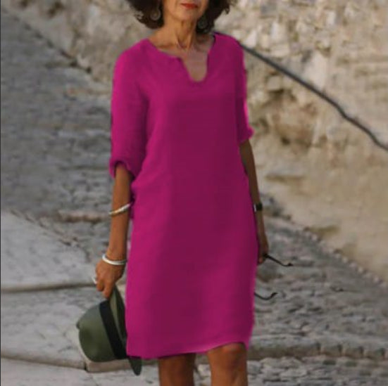 Vera | Women's Dress – Flattering V-Neck, Comfortable Fit & Effortless Style 9