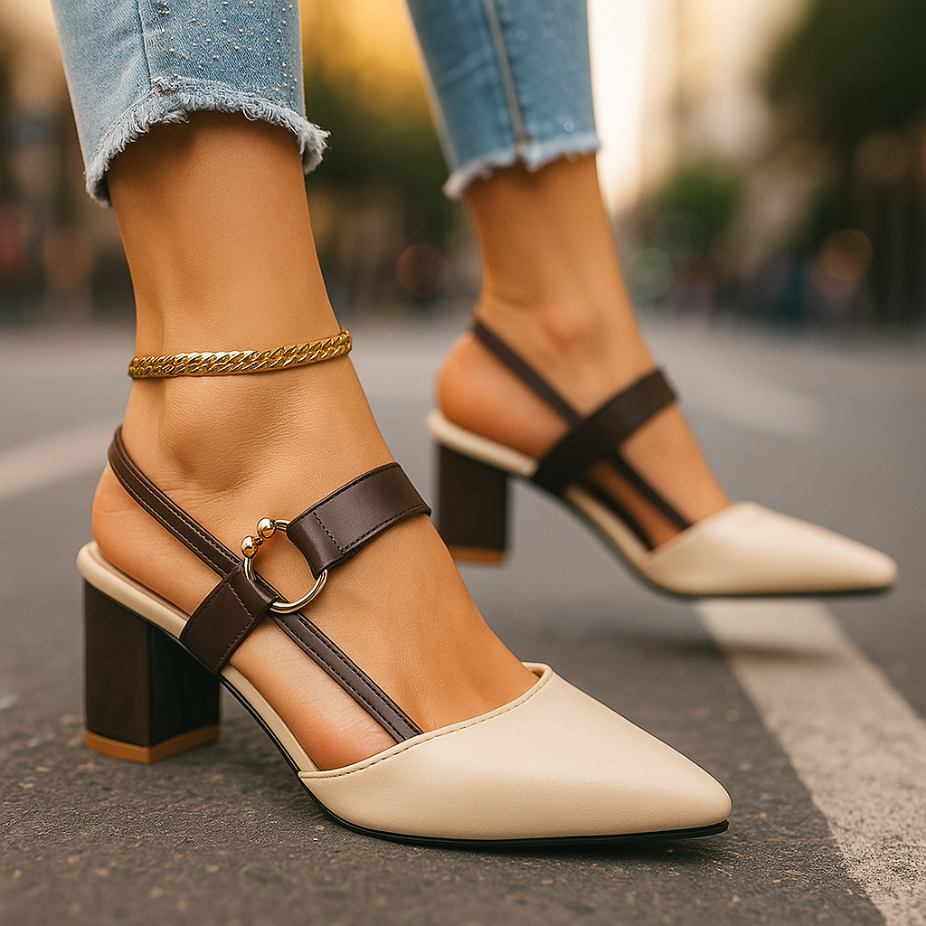Vespera | Elegant Gold Strappy Heels for Day to Night Style 0