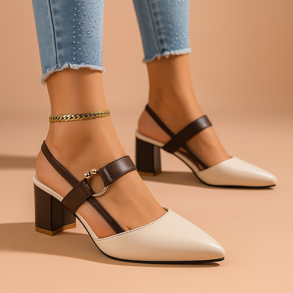 Vespera | Elegant Gold Strappy Heels for Day to Night Style 3