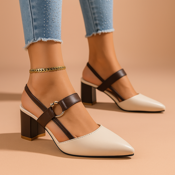 Vespera | Elegant Gold Strappy Heels for Day to Night Style 3