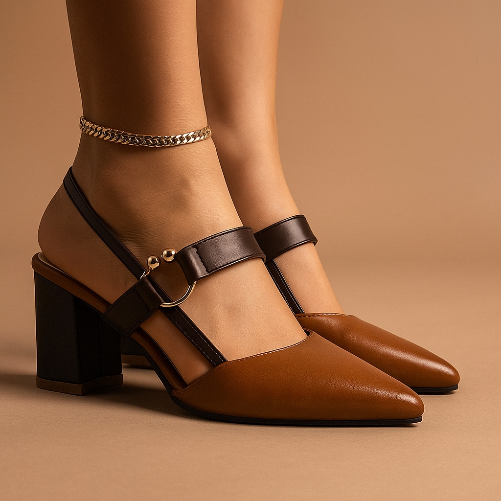 Vespera | Elegant Gold Strappy Heels for Day to Night Style 6