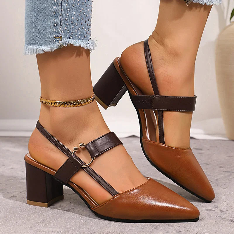 Vespera | Elegant Gold Strappy Heels for Day to Night Style 8