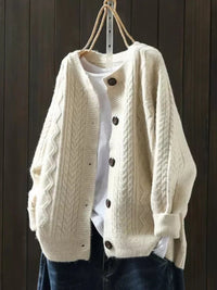 Harper | Cardigan oversize lavorato a trecce da donna