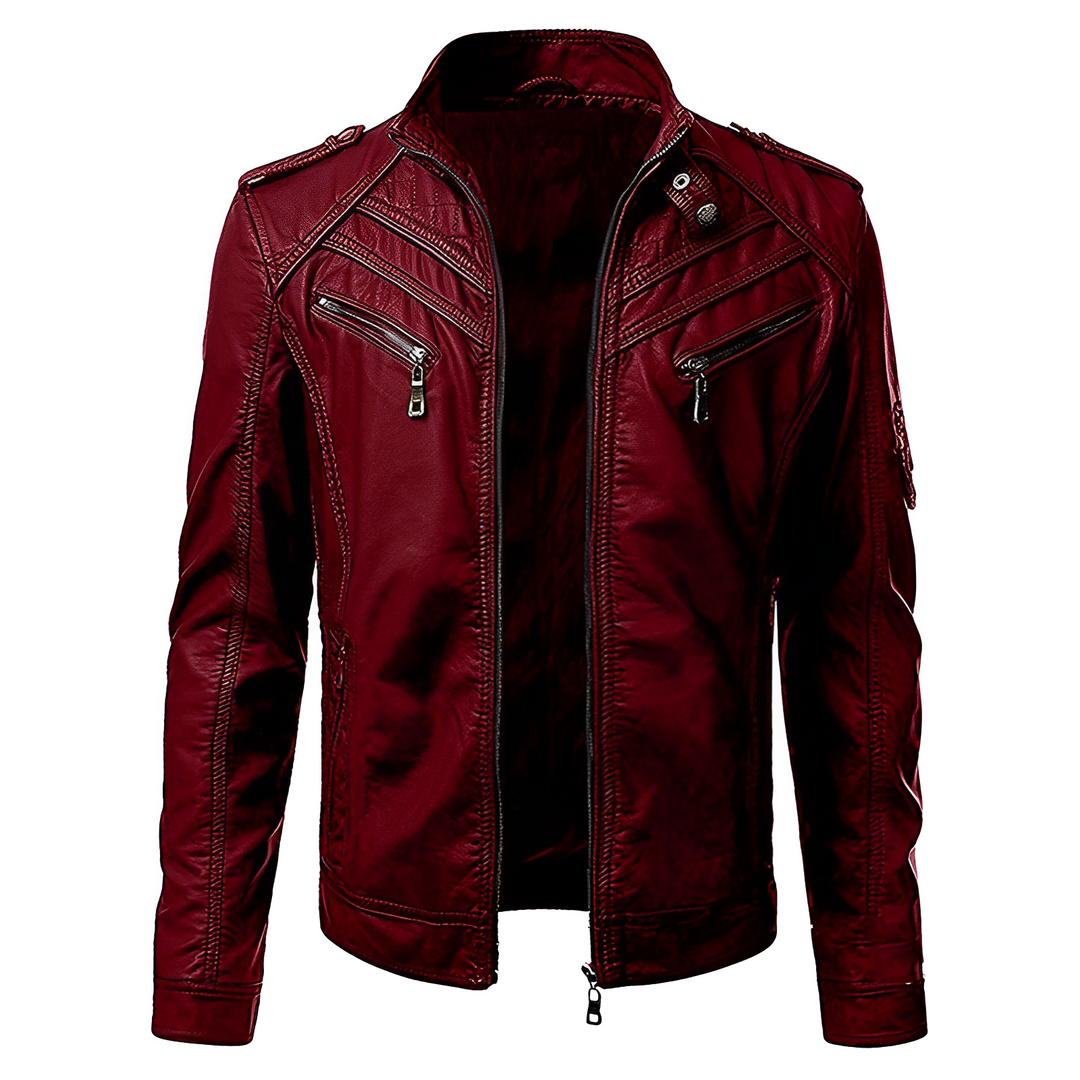 Viroc | Men’s Leather Jacket – Stylish, Comfortable & Modern Fit 1