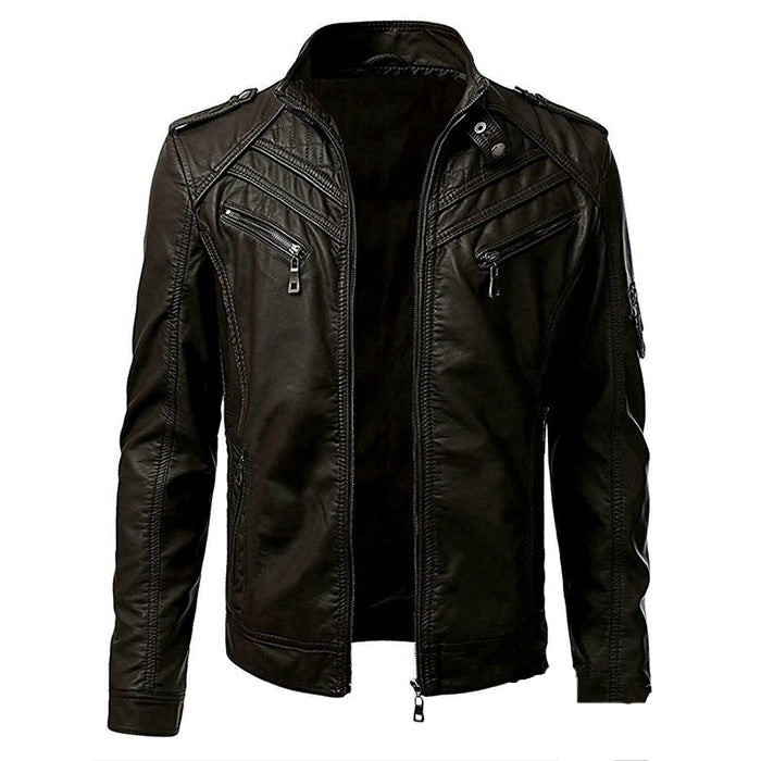 Viroc | Men’s Leather Jacket – Stylish, Comfortable & Modern Fit 3