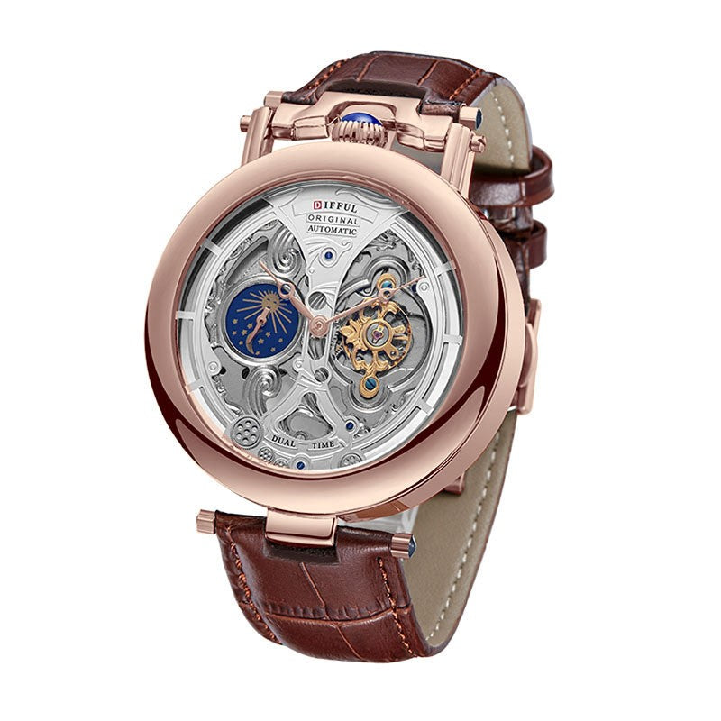 Vortex | Elegant Skeleton Dial Men's Watch 4