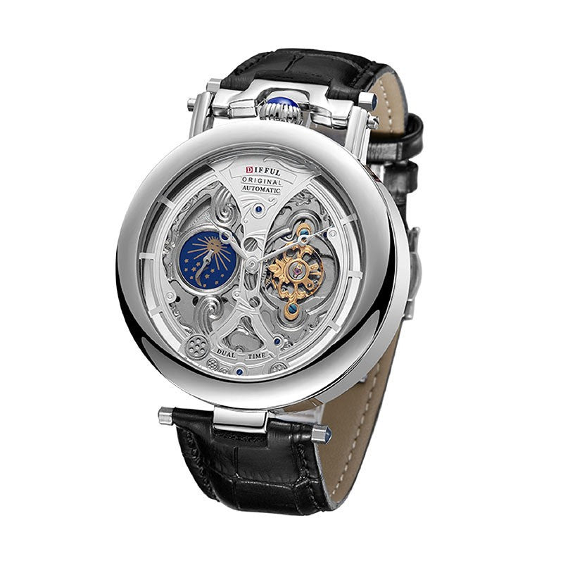 Vortex | Elegant Skeleton Dial Men's Watch 6