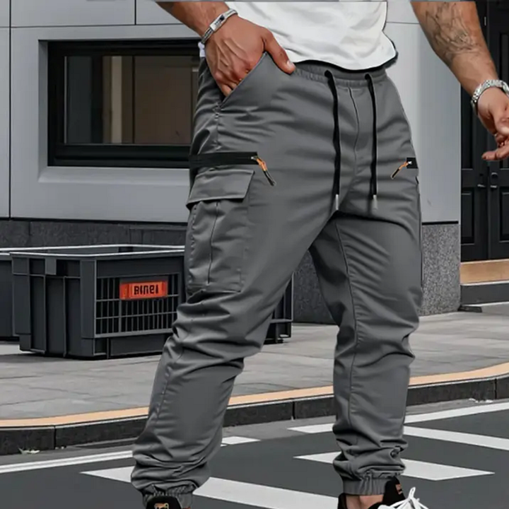 William | Premium Stretch Cargo Trousers with Elastic Cuffs 1