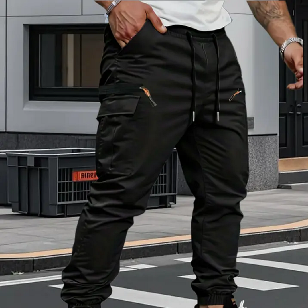 William | Premium Stretch Cargo Trousers with Elastic Cuffs 3