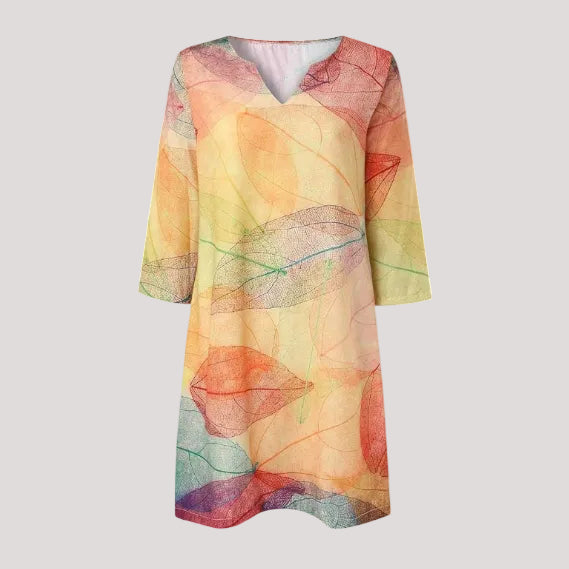 Willow | Botanical Print Loose Fit Women's Dress 1