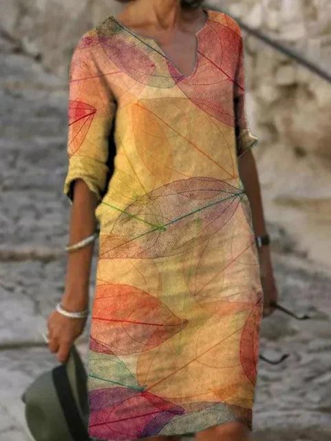 Willow | Botanical Print Loose Fit Women's Dress 3