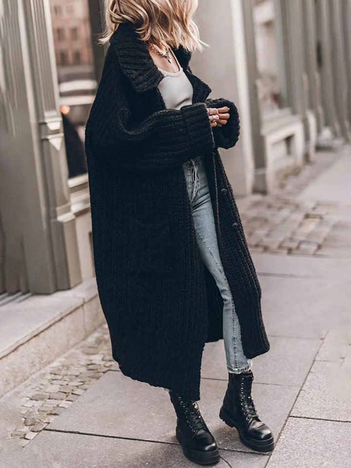 Zara | Oversized Chunky Rib-Knit Longline Cardigan 5