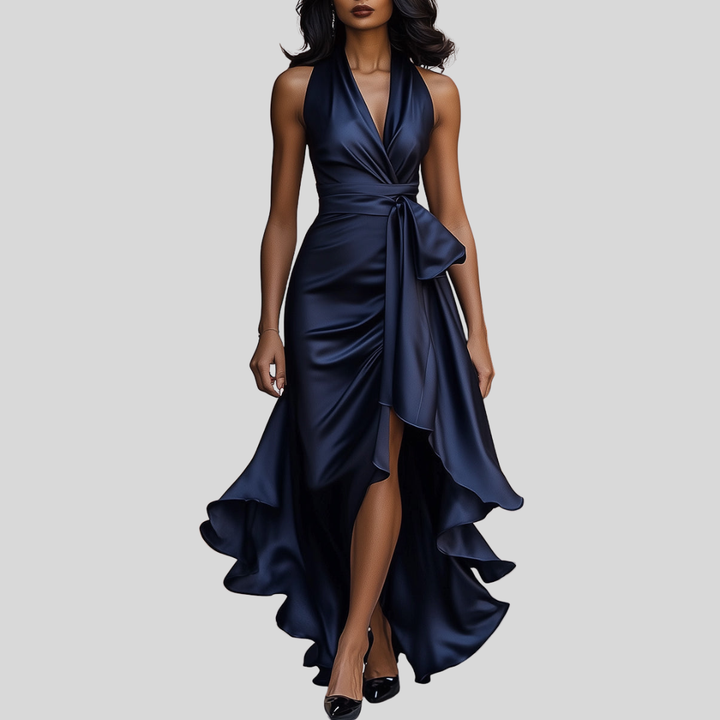 Zelara | Elegant High Slit Maxi Dress for Women 1