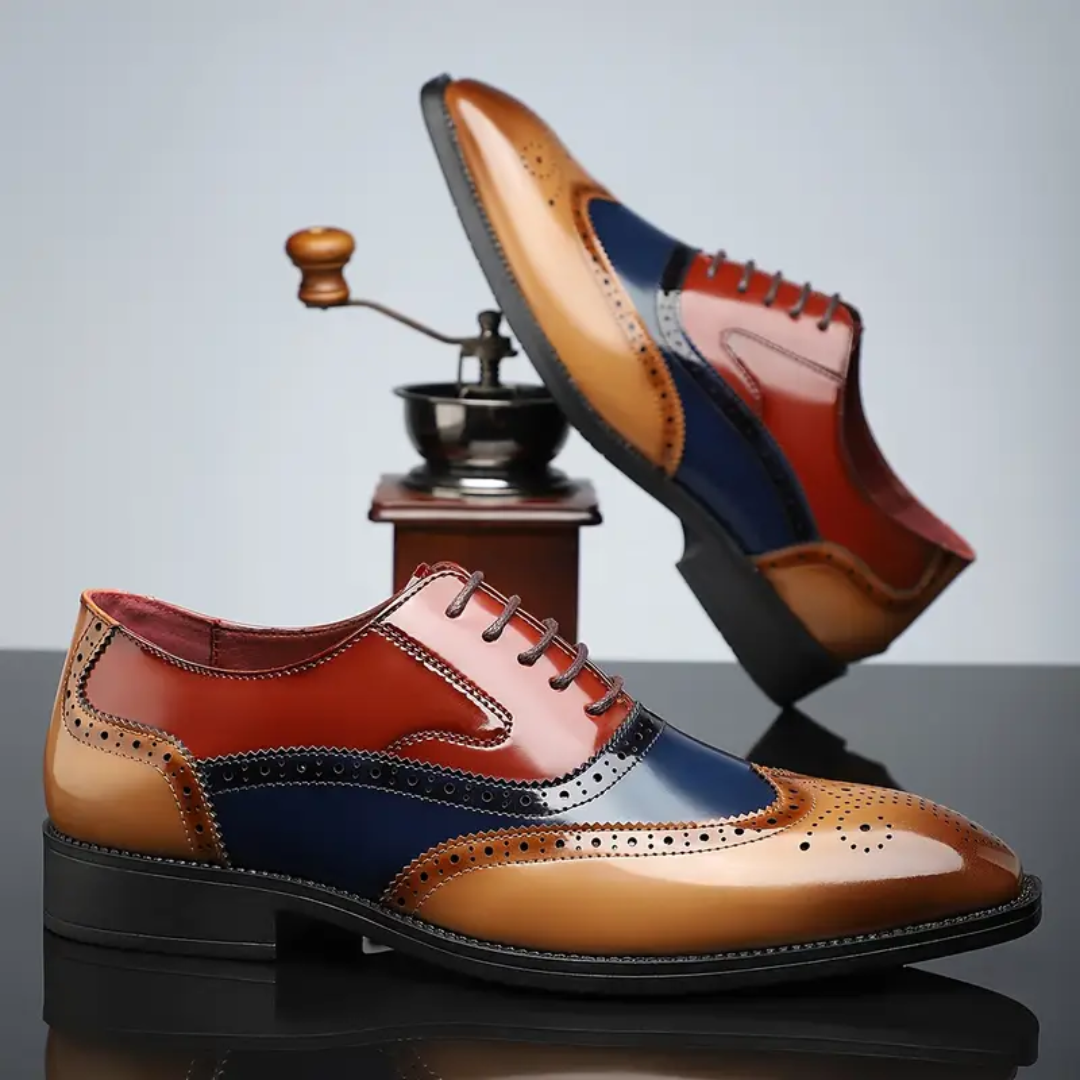 Zylor | Elegant Wingtip Men's Shoes 6