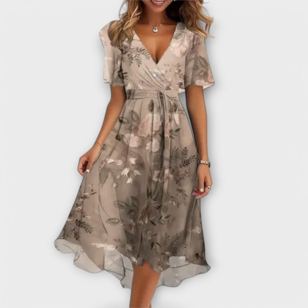 Zyra | Elegant Floral Wedding Guest Dress 2