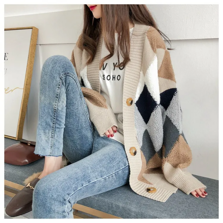 Novelle | Gilet oversize con bottoni frontali