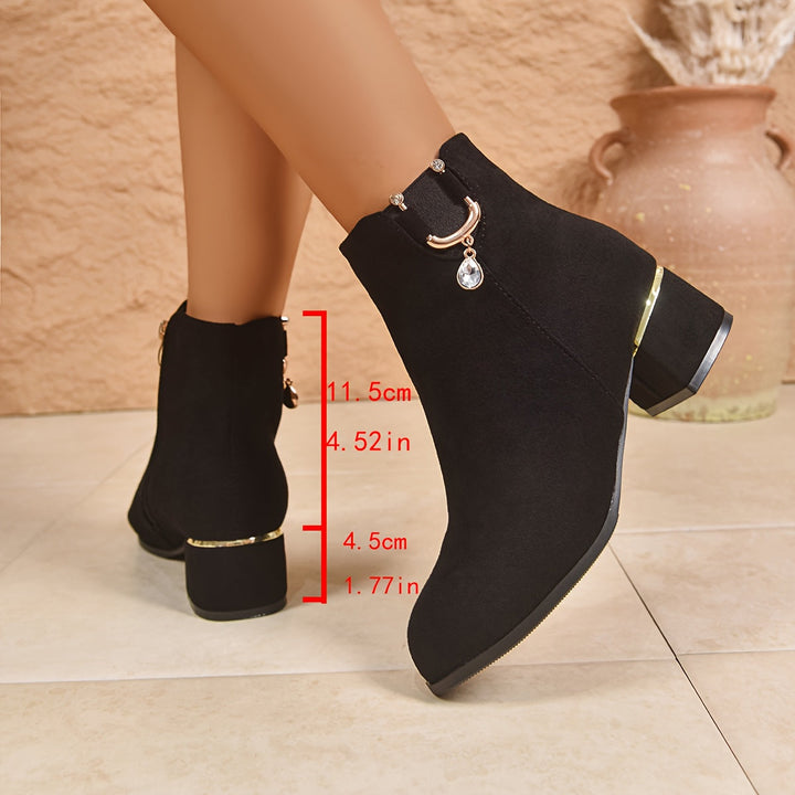 Darielle | Elegante Chelsea-Ankle-Boots für Damen mit Blockabsatz