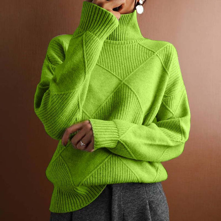 Greta | Turtleneck Sweater – Casual Knit Style for Women