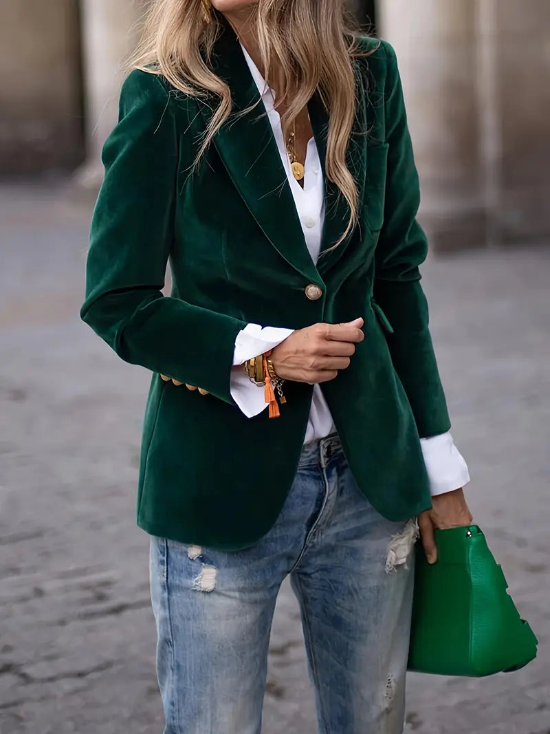 Aurora | Blazer lussuoso da donna in velluto intramontabile