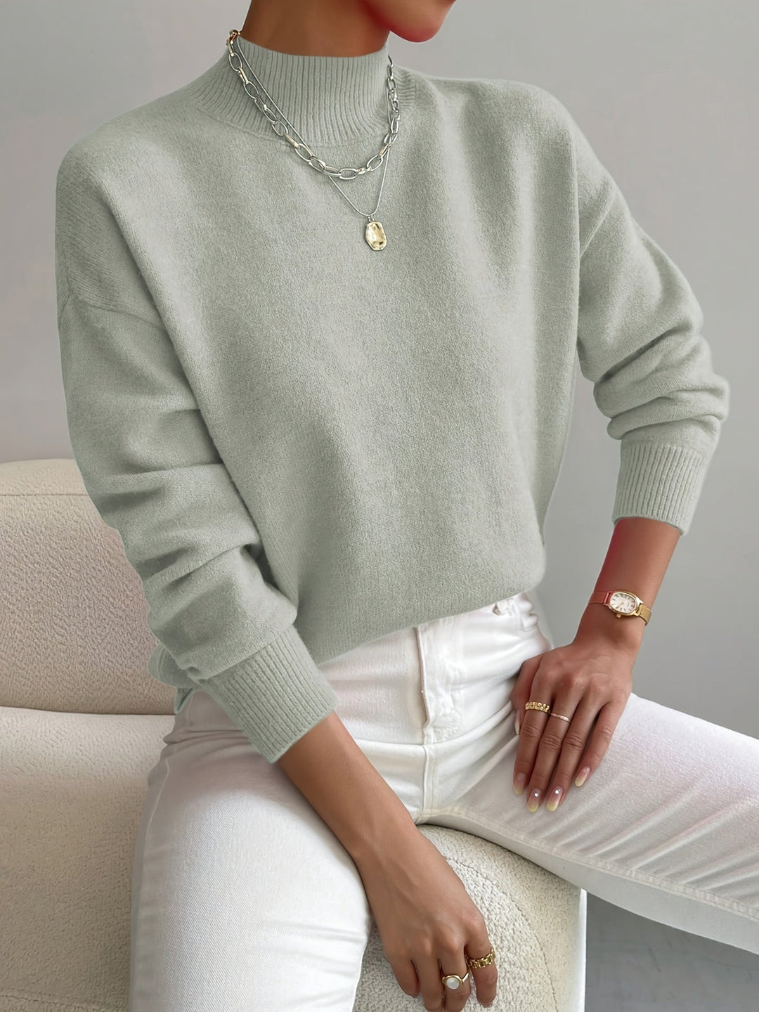 Aurelia | Classic Turtleneck Knit Sweater