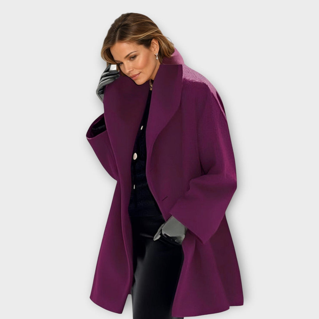 Cleo | Windproof Wool Coat – Elegant Stylish Design for Women