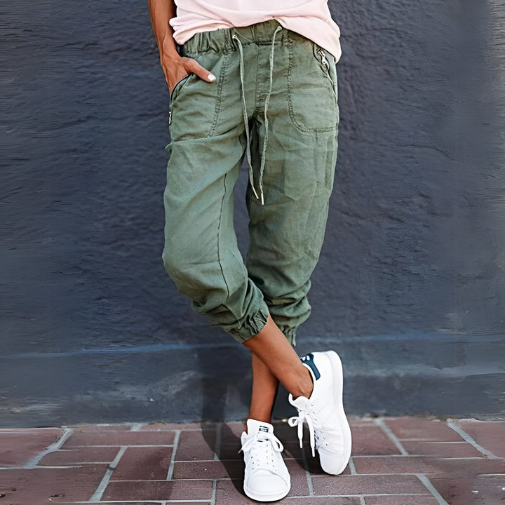 Calista | Casual Drawstring Cargo Pants