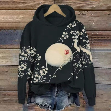Mabel | Graphic Hoodie with Relaxed Fit for Women