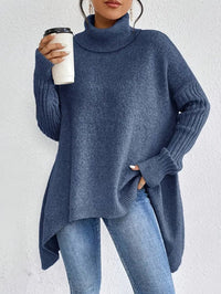 Clara | Women's Oversized Ribbed Turtleneck Sweater