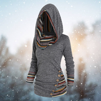 Franza | Tribal Patterned Fleece Hoodie