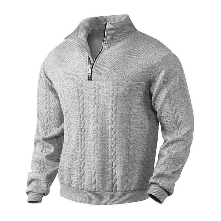 Andras | Knit Sweater – Classic Quarter-Zip Style for Men