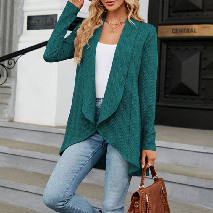 Thalina | Open-Front Long Lightweight Cardigan