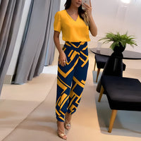 Seraphina | Completo con camicetta plissettata elegante e pantaloni