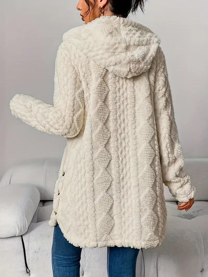 Celestia | Cozy Plush Women’s Hooded Cardigan