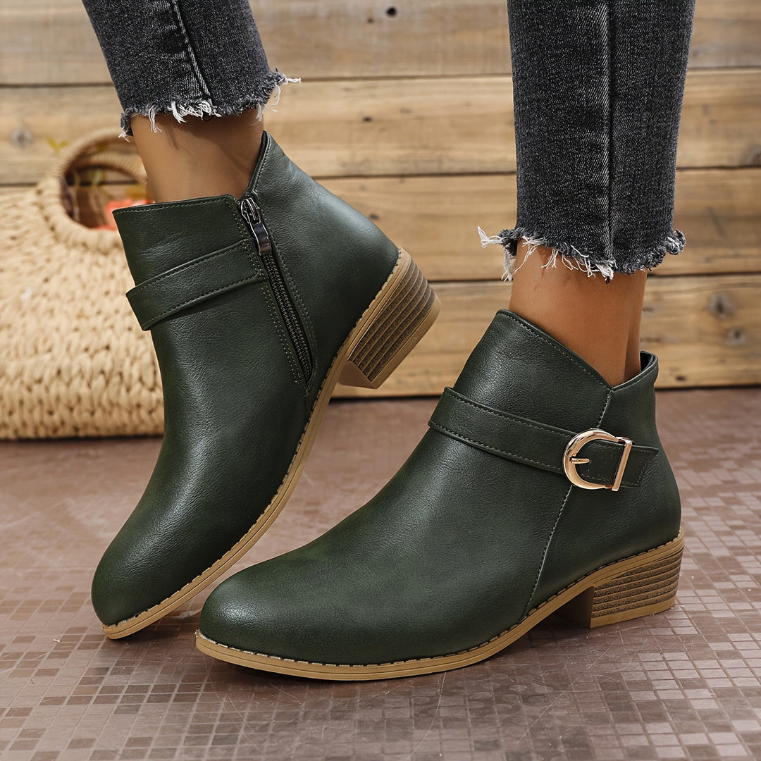 Velmira | Elegante Chelsea-Ankle-Boots für Damen mit Schnallendetail
