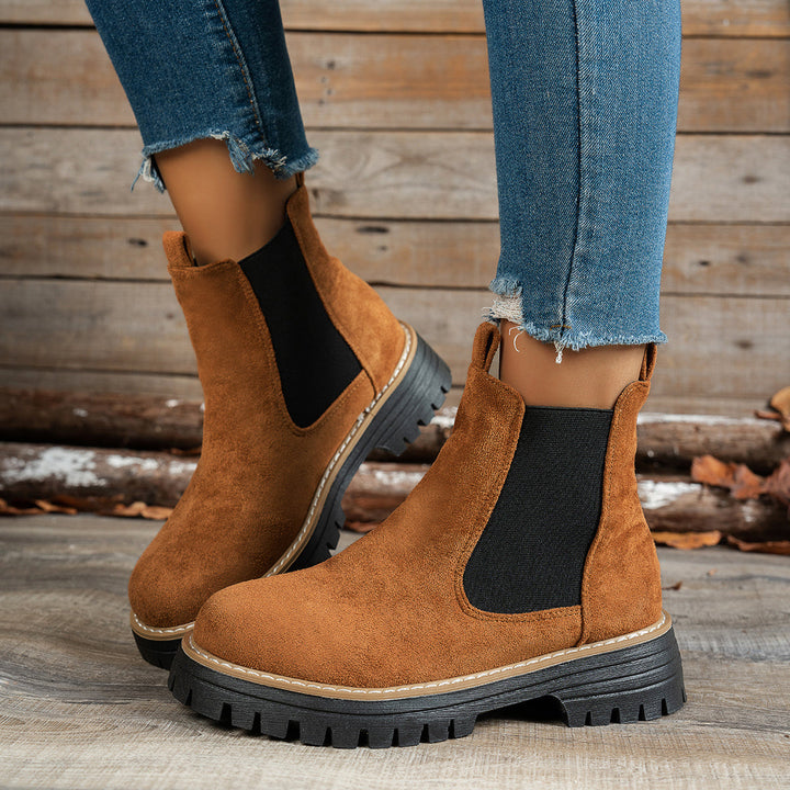 Aurelia | Stylische Chelsea-Stiefeletten mit dicker Sohle für Damen
