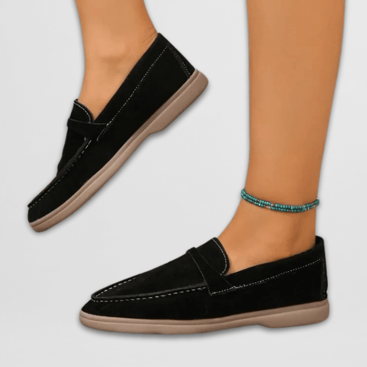 Beatrice | Bequeme Damen-Loafer aus weichem Veloursleder für den ganzen Tag