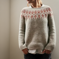 Angelina | Statement Yoke Patterned Knitted Sweater