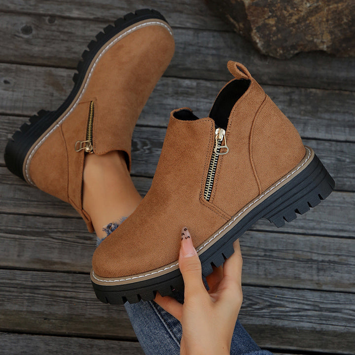 Lerelle | Schicke Wildleder-Plateau-Stiefeletten für Damen