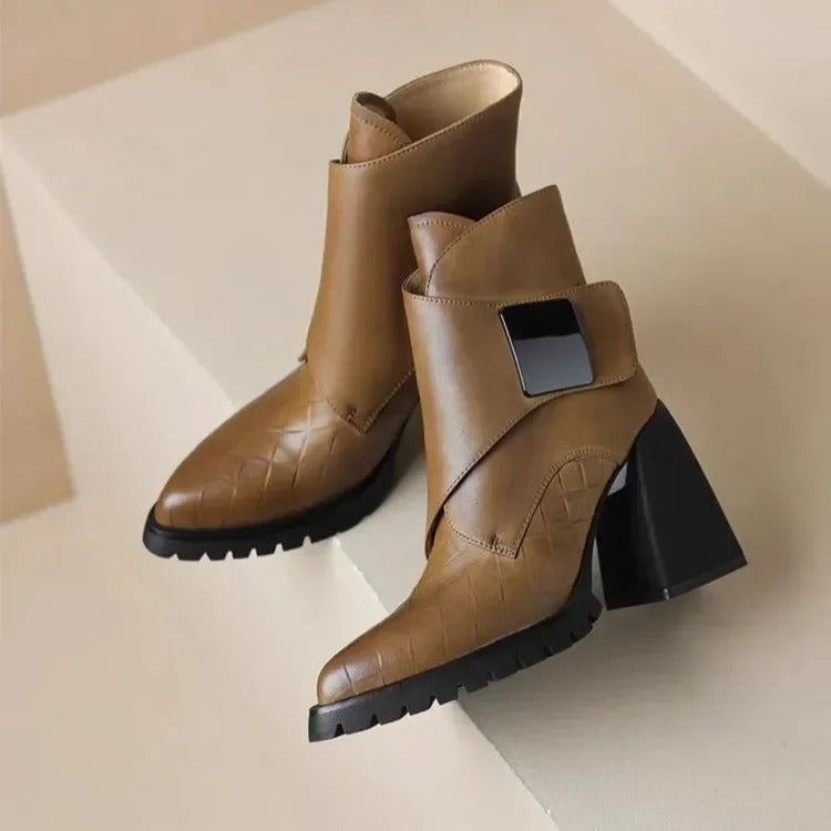 Michelle | Bequeme und elegante moderne Stiefel mit Blockabsatz