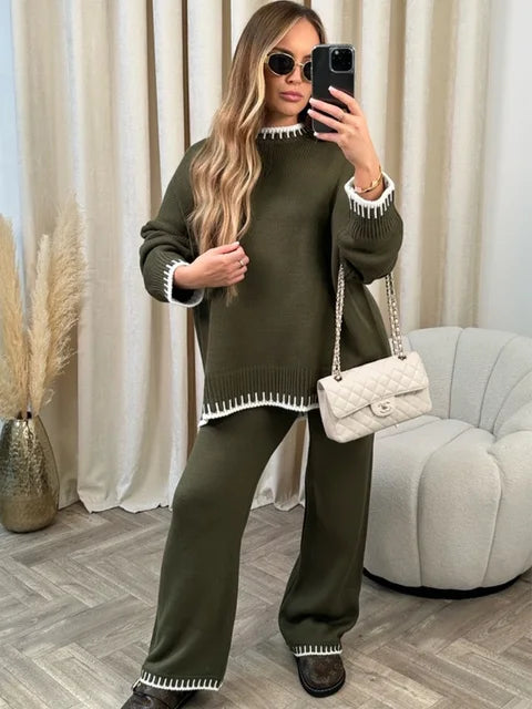 Astrid | Completo comodo in maglia a due pezzi